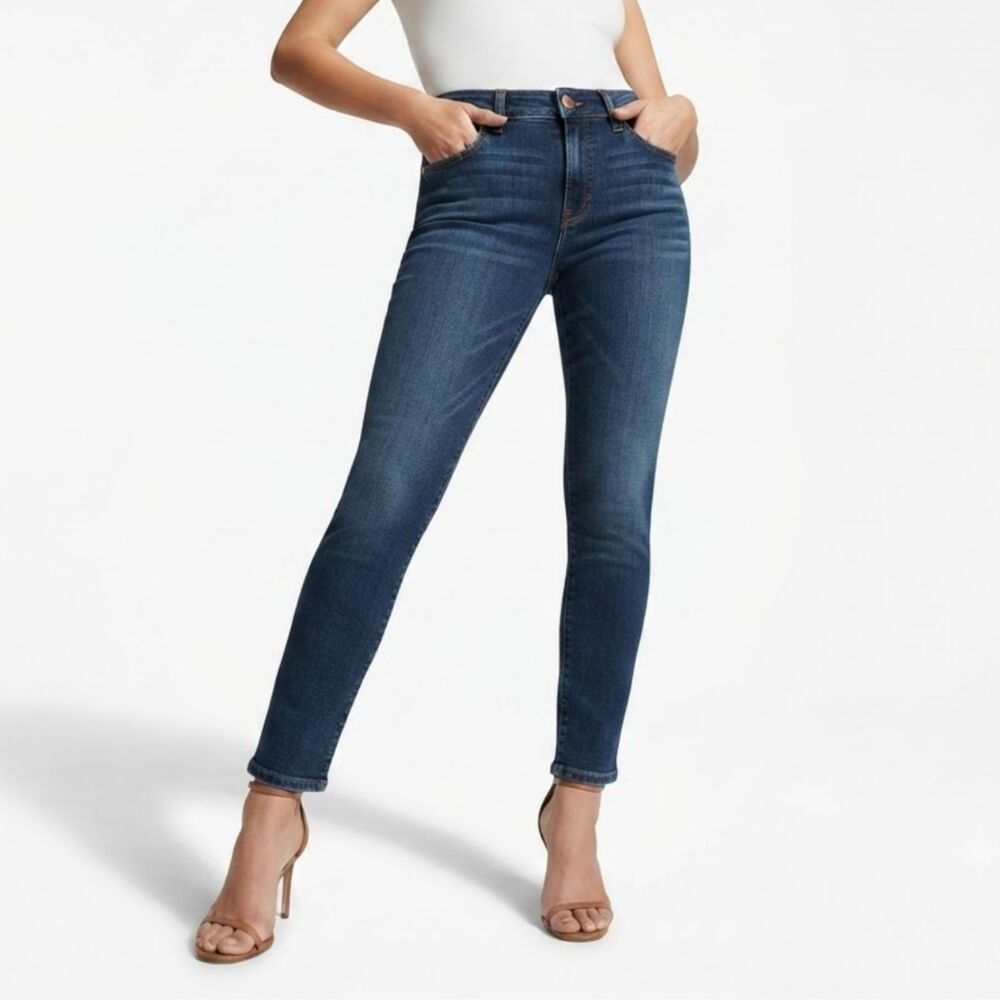 Pilcro & The Letterpress Anthropologie Jeans 28x28 Dark Wash Slim Skinny Denim